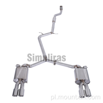 System zmodyfikowany rur wydechowych Audi A5 B8